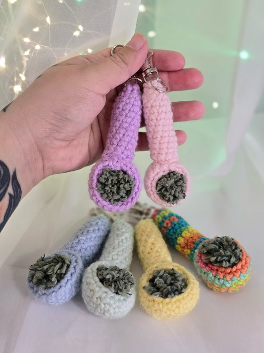 Crochet Pipe Keychain