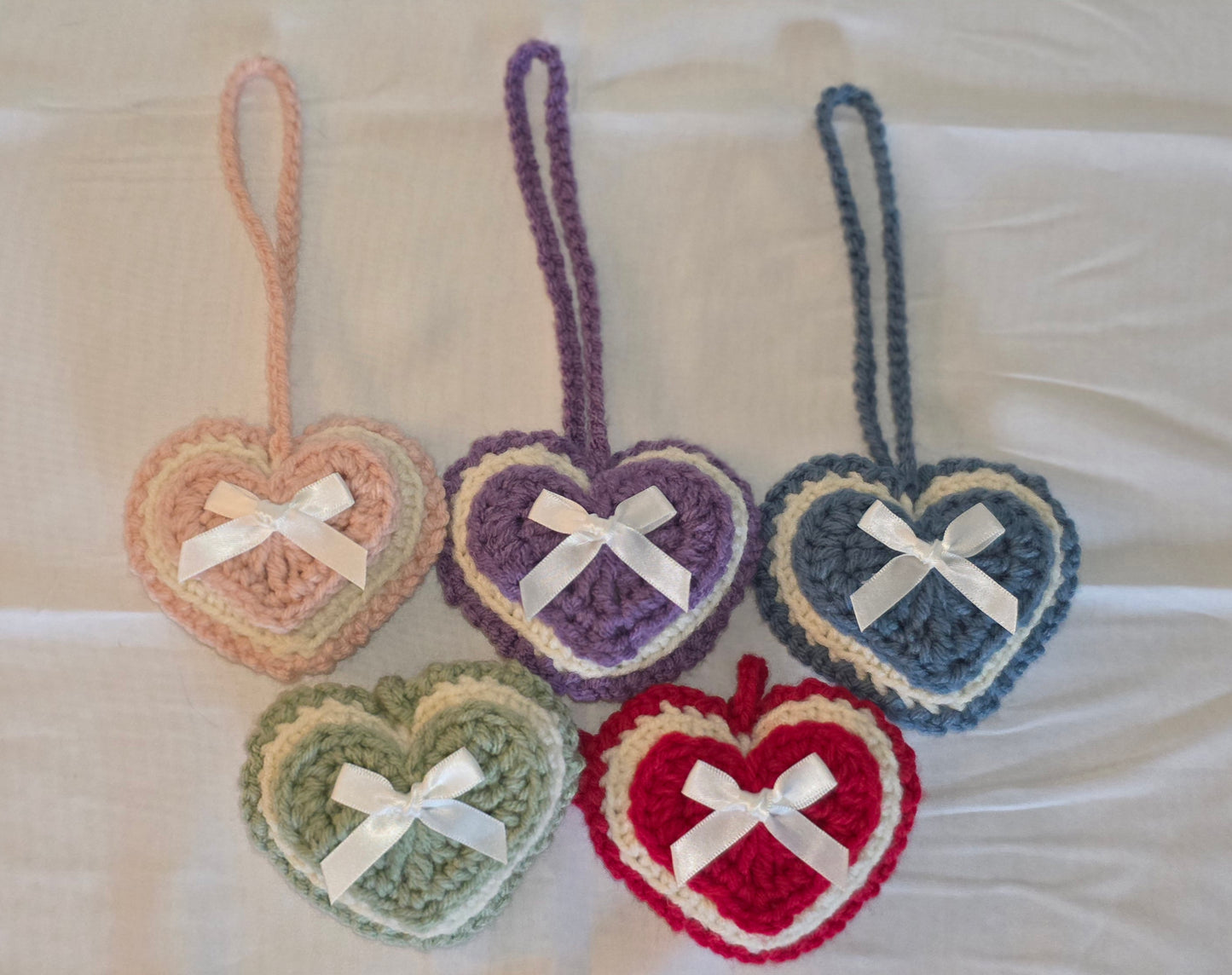heart bag charms